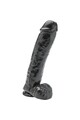 GET REAL Dildo 28 cm con testicoli nero