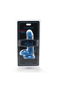 GET REAL - Happy Dicks Dildo 12 cm con Testicoli Blu