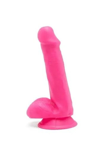 Happy Dicks Dildo 12 cm with Pink Balls