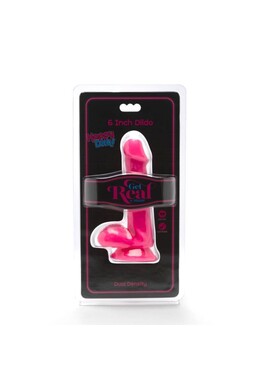 Happy Dicks Dildo 12 cm with Pink Balls