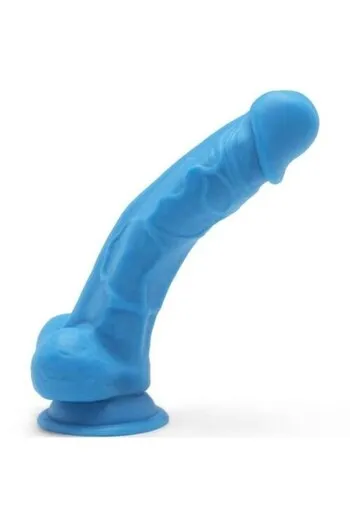 GET REAL - Happy Dicks 19 cm Dildo con testicoli blu