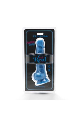 GET REAL - Happy Dicks 19 cm Dildo with Balls Blue