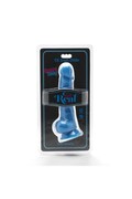 GET REAL - Happy Dicks 19 cm Dildo con testicoli blu