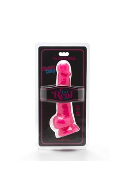 GET REAL Happy Dicks Dildo 19 cm with Balls Pink