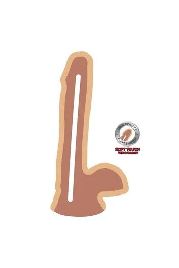 GET REAL - Dual Density Dildo 17 cm with Natural Balls