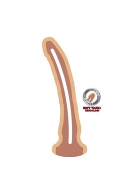 GET REAL Dual Density Dildo 20.5 cm Natural Skin Tone