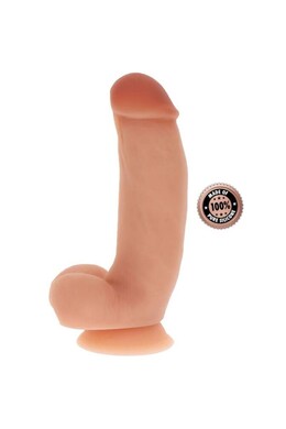 GET REAL - Silicone Dildo 18 cm with Natural Balls