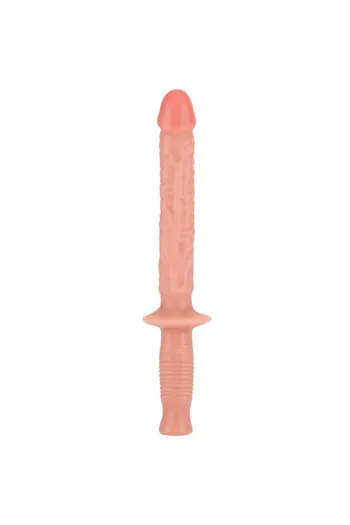 Dildo GET REAL con Manico a Bastone da Poliziotto 38 cm Naturale