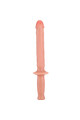 Dildo GET REAL con Manico a Bastone da Poliziotto 38 cm Naturale