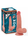 ROCK ARMY FOX Realistic Dildo Dual Density Liquid Silicone 19 cm x 3.2 cm
