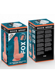 ROCK ARMY FOX Realistic Dildo Dual Density Liquid Silicone 19 cm x 3.2 cm