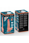 ROCK ARMY FOX Dildo Realistico in Silicone Liquido Doppia Densità 19 cm x 3.2 cm
