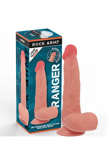 ROCKARMY Ranger Dildo Realistico in Silicone Liquido a Doppia Densità 22 cm x 3.6 cm