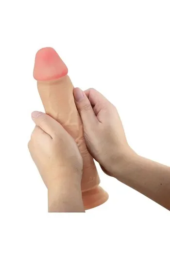 PRETTY LOVE Realistic Dildo with Sliding Skin and Suction Cup 23.4 cm