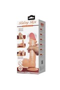 PRETTY LOVE Dildo Realistico con Pelle Scorrevole, Ventosa e Controllo Remoto, 21.8 cm, Colore Naturale