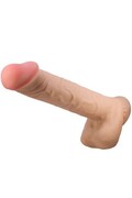 PRETTY LOVE - Dildo Realistico Serie Pelle Scorrevole con Ventosa 26 cm