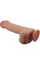 PRETTY LOVE - Dildo Realistico Serie Pelle Scorrevole con Ventosa 26 cm