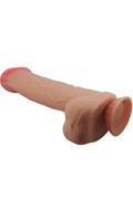PRETTY LOVE - Dildo Realistico Serie Pelle Scorrevole con Ventosa 26 cm