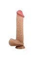 PRETTY LOVE - Dildo Realistico Serie Pelle Scorrevole con Ventosa 26 cm