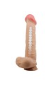 PRETTY LOVE - Dildo Realistico Serie Pelle Scorrevole con Ventosa 26 cm