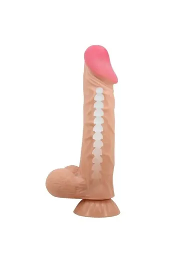 PRETTY LOVE HIGH GRADE Sliding Skin Series Realistic Dildo with Suction Cup, 24 cm