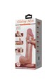 PRETTY LOVE Sliding Skin Series Realistic Dildo with Suction Cup, Brown 24 cm