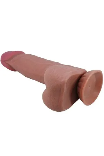 Pretty Love Sliding Skin Series Realistic Dildo with Suction Cup, 21.8 cm
