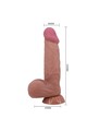 Pretty Love Sliding Skin Series Realistic Dildo with Suction Cup, 21.8 cm