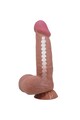 PRETTY LOVE SLIDING SKIN SERIES Realistic Dildo with Sliding Brown Skin and Suction Cup, 20.6 cm