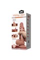 PRETTY LOVE SLIDING SKIN SERIES Realistic Dildo with Sliding Brown Skin and Suction Cup, 20.6 cm