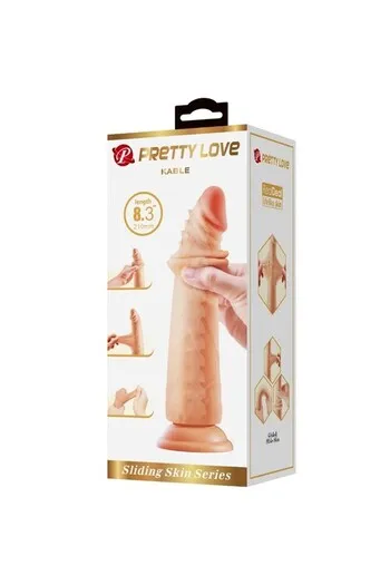 PRETTY LOVE Kable Dildo Realistico Pene 21 cm con Base a Ventosa