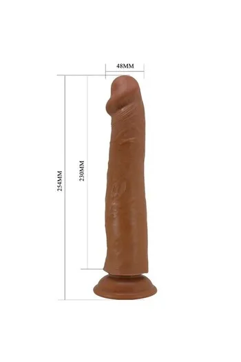 PRETTY LOVE SHARIFE Dildo Realistico 25 cm Marrone con Ventosa