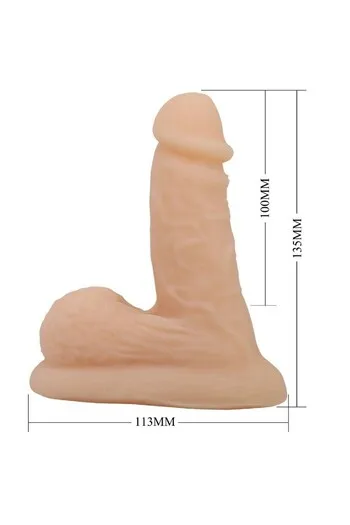 PRETTY LOVE WILDON Dildo Ultra Realistico ed Elastico 10 cm Naturale