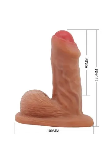 PRETTY LOVE WARNELL Ultra Realistic and Elastic Dildo 9.5 cm Mulato