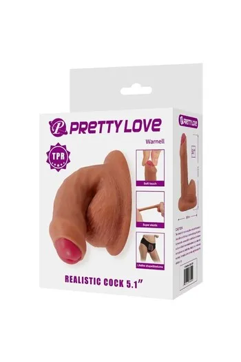 PRETTY LOVE WARNELL Ultra Realistic and Elastic Dildo 9.5 cm Mulato