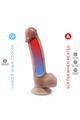 SILEXD Pene Realistico in Silicone Premium Termoreattivo Doppia Densità 17,8 cm