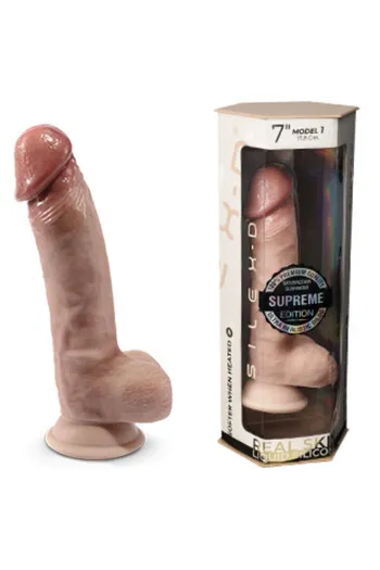 SILEXD Premium Thermoreactive Silicone Realistic Penis with Double Density 17.8 cm