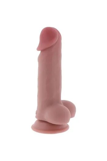 GET REAL - Deluxe Realistic Dildo with Testicles Extra Thick 17 cm