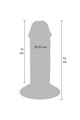GET REAL Dildo Deluxe Spesso a Doppia Densità TPE 13 cm