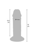 GET REAL Dildo Deluxe Spesso in TPE a Doppia Densità 15 cm
