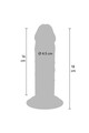 GET REAL Dildo Deluxe Grosso in TPE a Doppia Densità 18 cm