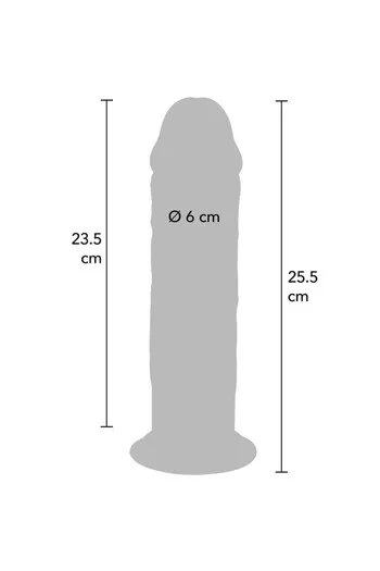 GET REAL Deluxe Thick Double-Density TPE Dildo 25.5 cm