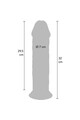 GET REAL Dildo Deluxe Dong Grosso a Doppia Densità TPE 32 cm