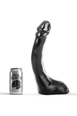 ALL BLACK Black Dildo 29 cm for Fisting