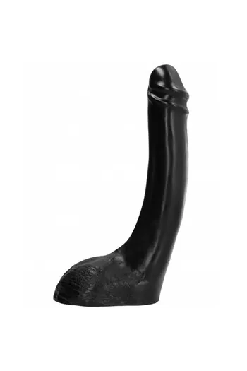 ALL BLACK Dildo nero 29 cm per fisting