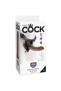 KING COCK - Imbracatura con pene realistico marrone 20,3 cm
