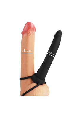 MYTHOLOGY - DILDO ANALE COBI ONYX CON ANELLO PER CAZZO E TESTICOLI 13 CM IN SILICONE
