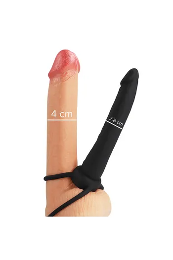 MYTHOLOGY - DILDO ANALE COBI ONYX CON ANELLO PER CAZZO E TESTICOLI 13 CM IN SILICONE