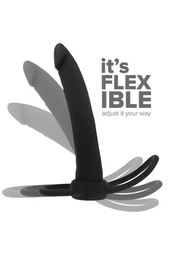 MYTHOLOGY - DILDO ANALE COBI ONYX CON ANELLO PER CAZZO E TESTICOLI 13 CM IN SILICONE