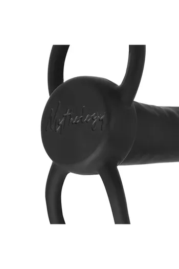 MYTHOLOGY - DILDO ANALE COBI ONYX CON ANELLO PER CAZZO E TESTICOLI 13 CM IN SILICONE